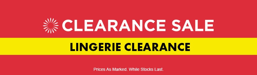 Women's Lingerie Clearance