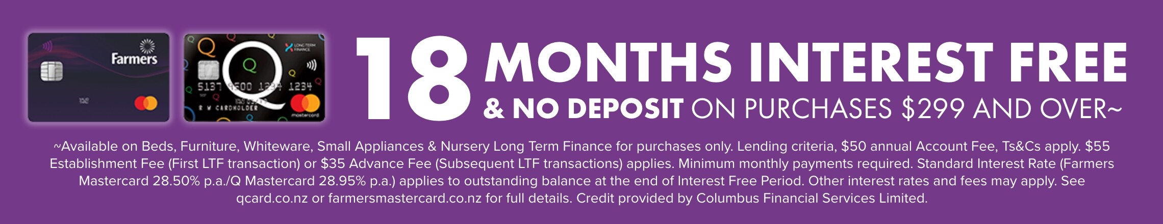 18 Months Interest Free