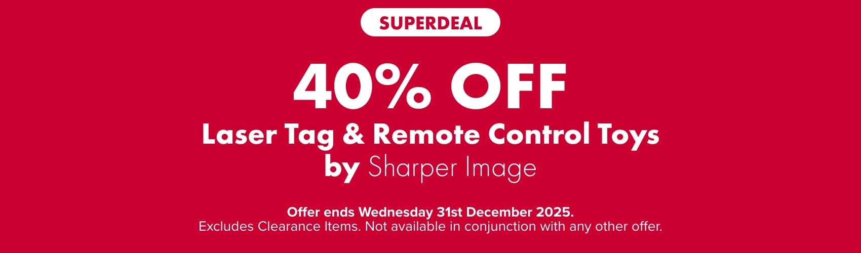 40% OFF Laser Tag & Remote Control Toys by Sharper Image