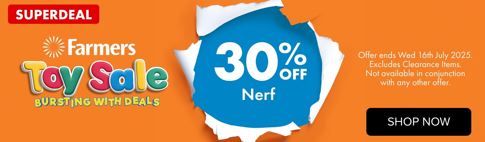 SUPERDEAL 30% OFF Nerf