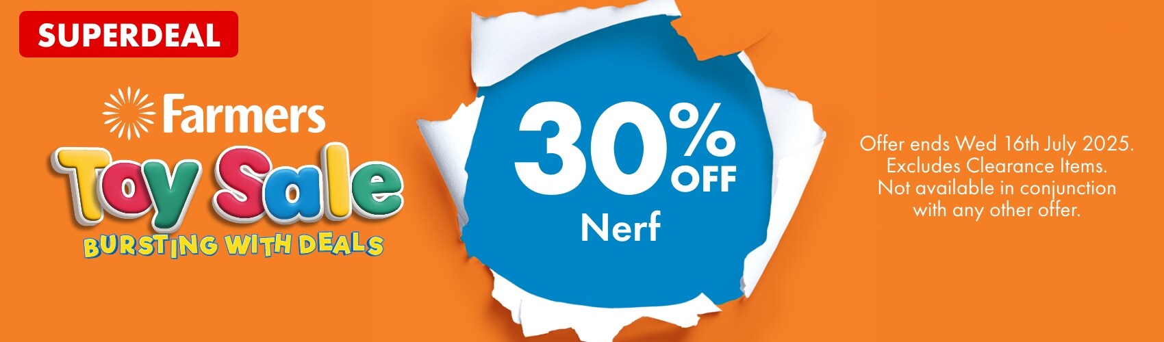 SUPERDEAL 30% OFF Nerf