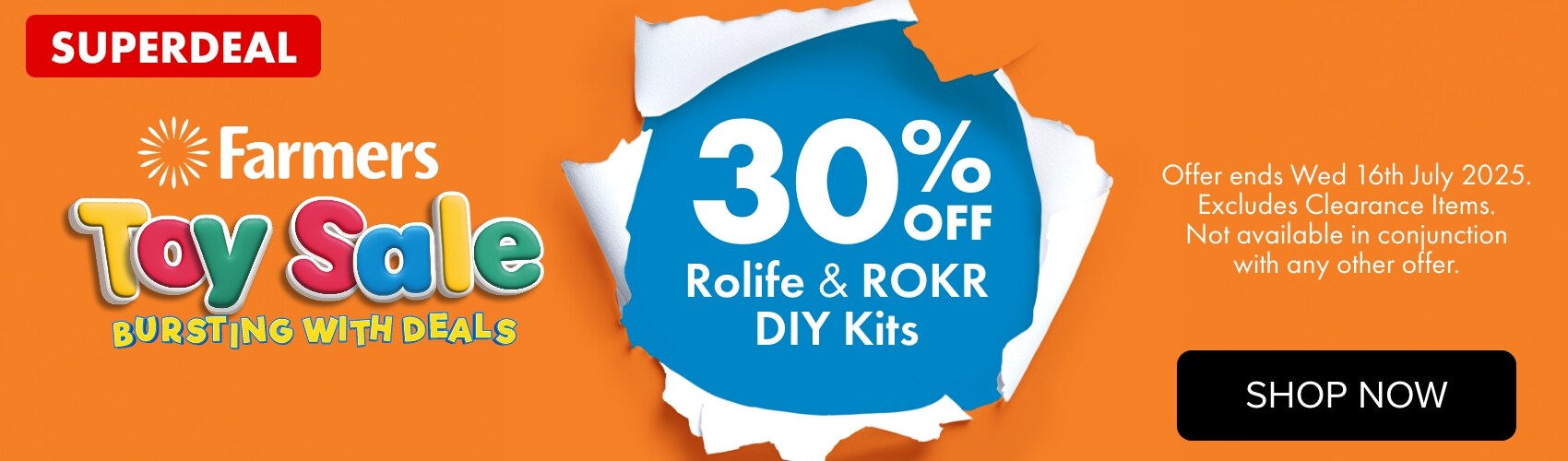 SUPERDEAL 30% OFF Rolife & ROKR DIY Kits