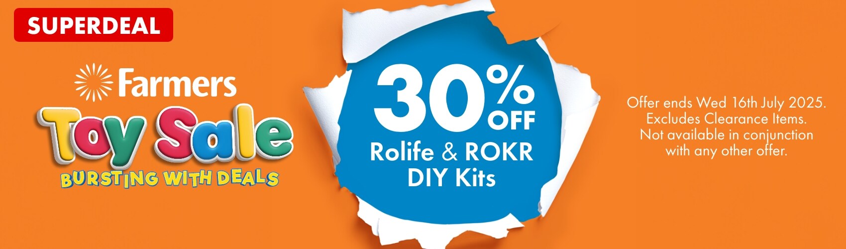 SUPERDEAL 30% Rolife & ROKR DIY Kits