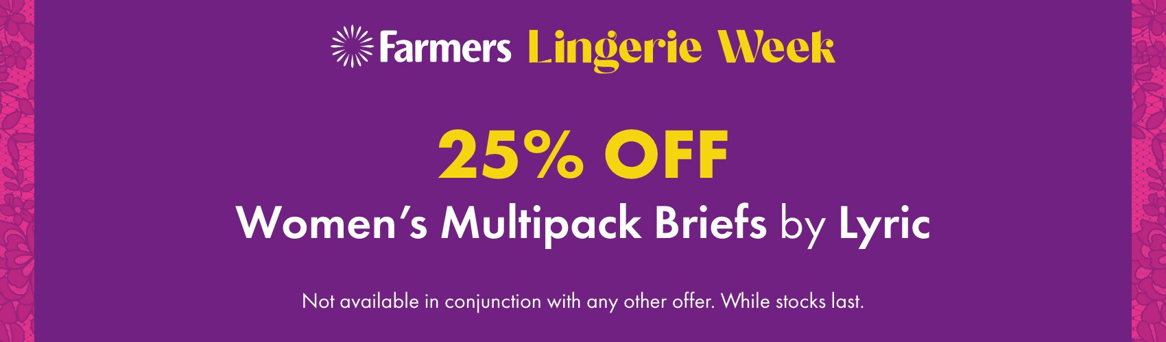 25% OFF Women's Multipack Briefs by Lyric
