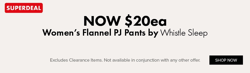 NOW $20ea Women’s Flannel PJ Pants by Whistle Sleep