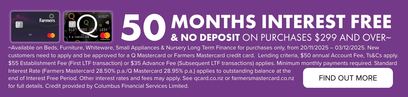 50 Months Interest Free