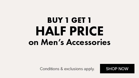 Buy 1 Get 1 Half Price Men's Accessories