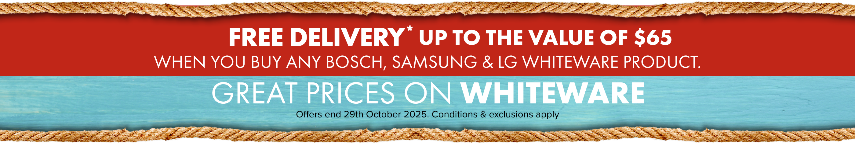 Great Deals on Whiteware