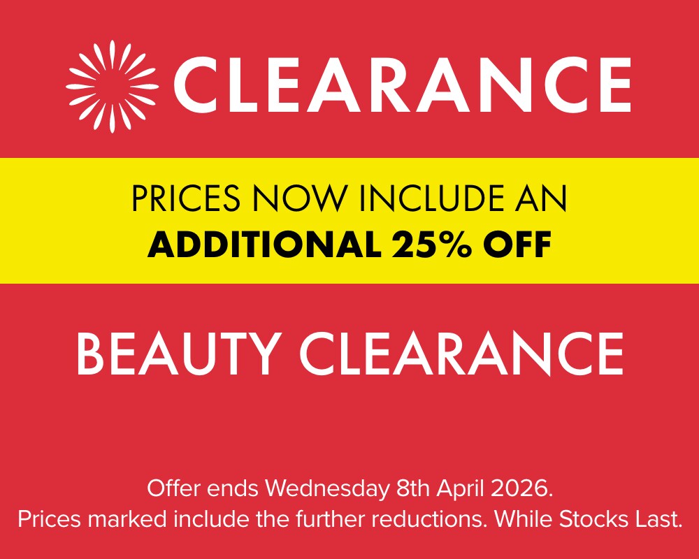 TAKE A FURTHER 25% OFF Beauty Clearance