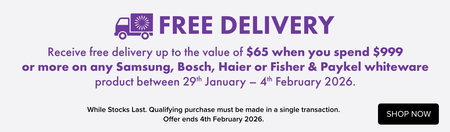 FREE DELIVERY