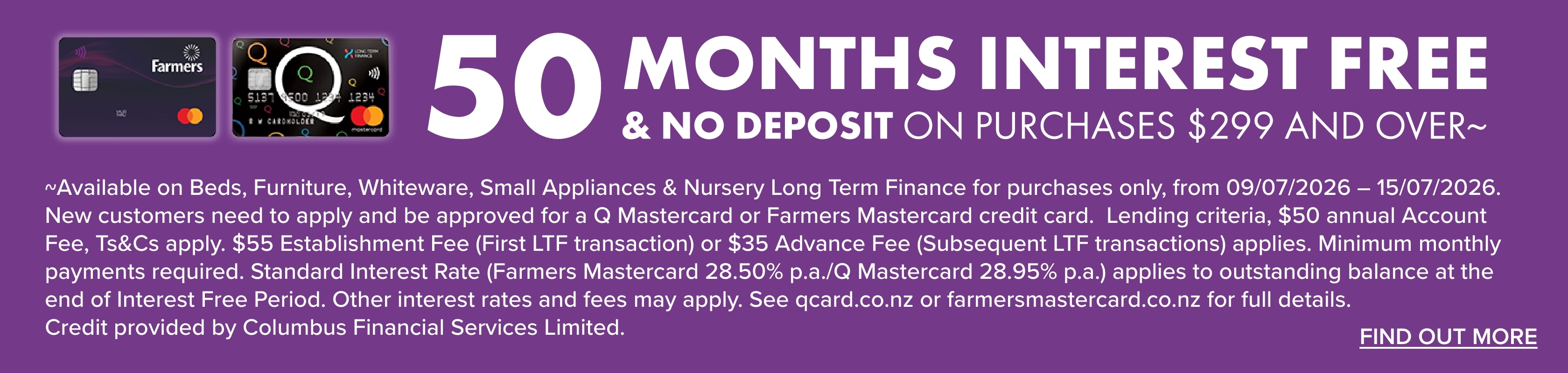 50 Months Interest Free
