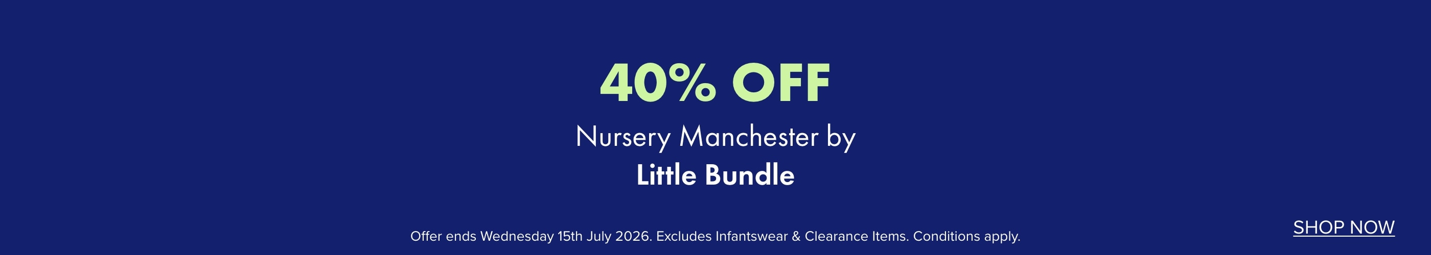 40% OFF Nursery Manchester by Little Bundle