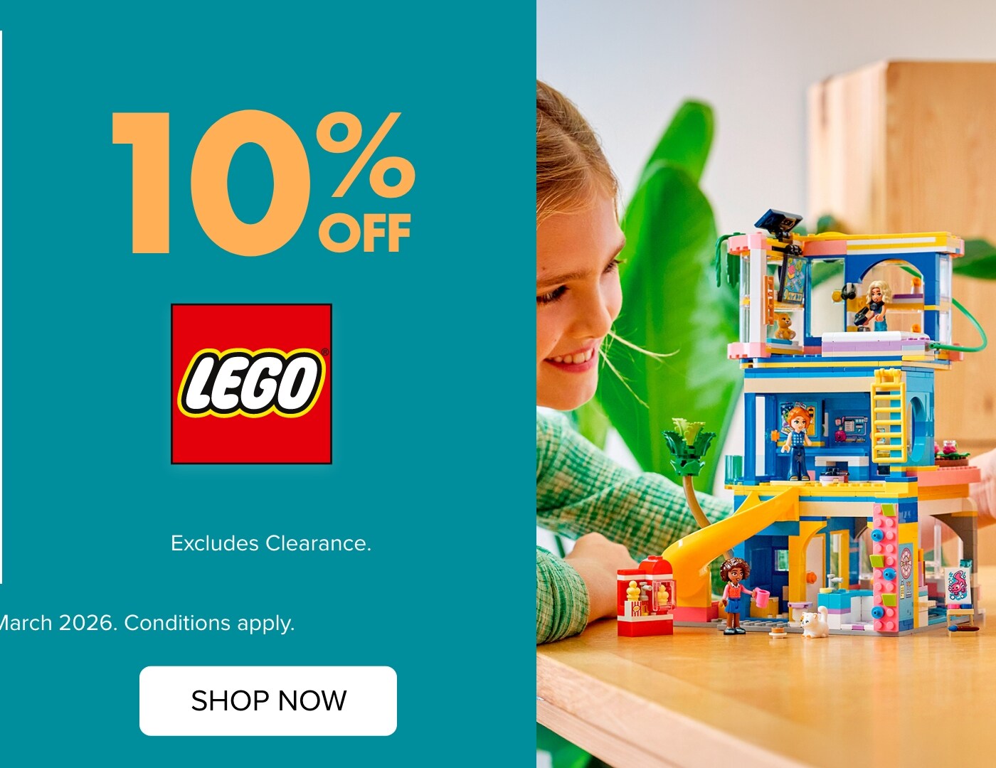 10% OFF LEGO&reg;