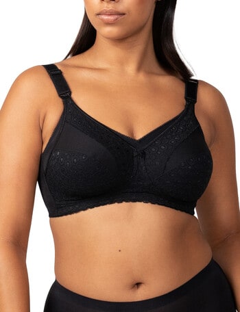 Triumph Lace Maternity Wirefree Bra, Black, D-H product photo