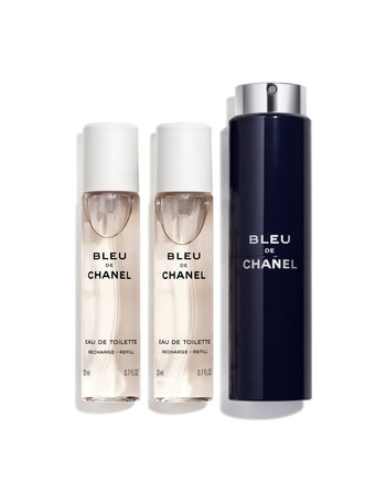 CHANEL BLEU DE CHANEL Twist and Spray Refillable Bottle - Eau de Toilette 3x20ml product photo