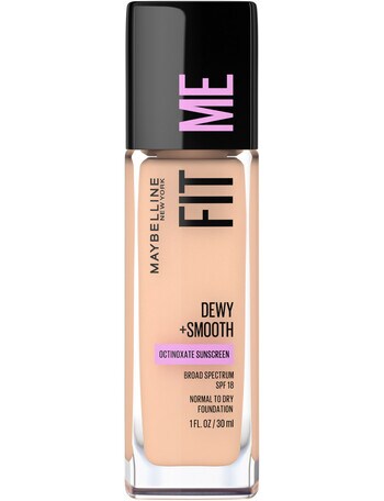 Maybelline Fit Me Dewy + Smooth Foundation Makeup, 30 ml product photo