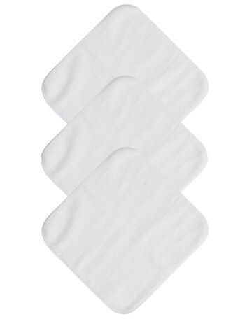 Mum 2 Mum Face Washers, White, 6-Pack product photo