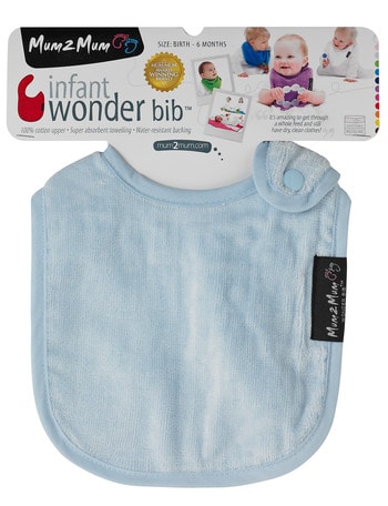 Mum 2 Mum Infant Wonder Bib, Baby Blue product photo