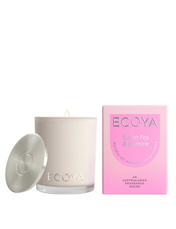 Ecoya Sweet Pea & Jasmine Mini Madison Candle, 80g product photo