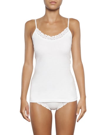 Jockey Woman Parisienne Cotton Cami, White product photo