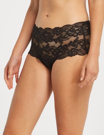 Lyric Bandeau Lace Boyleg Brief, Black product photo