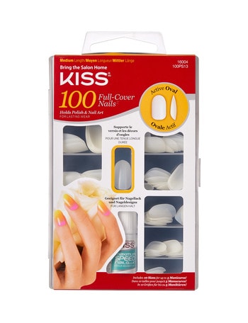 Kiss Nails 100 Nail Pack, Oval product photo