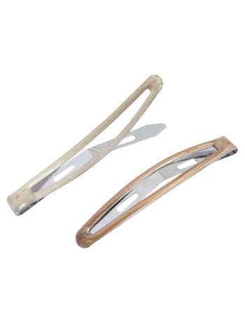 Mae One Touch Clips 6cm Satin Blonde 6-Pack product photo