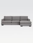 LUCA Furniture Max Fabric 2.5 Seater Sofa with Right Hand Facing Chaise, Slate product photo