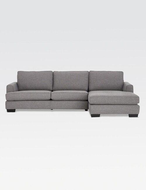 LUCA Furniture Max Fabric 2.5 Seater Sofa with Right Hand Facing Chaise, Slate product photo