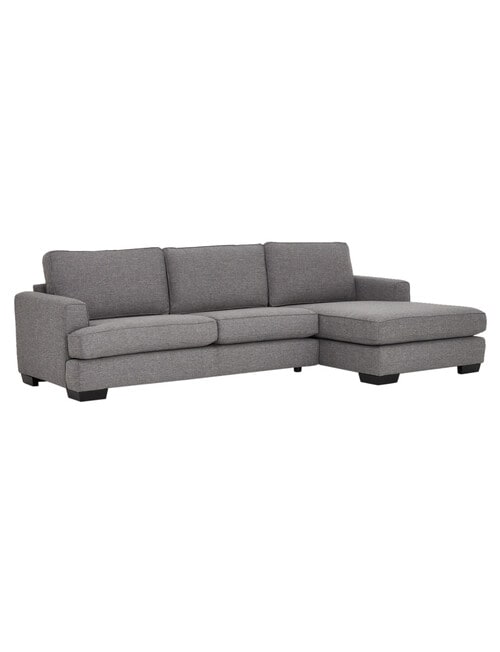 LUCA Furniture Max Fabric 2.5 Seater Sofa with Right Hand Facing Chaise, Slate product photo View 02 L