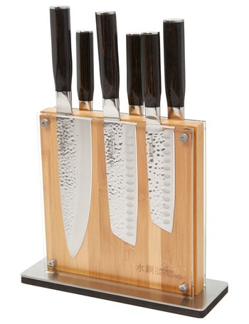 Baccarat Damashiro Shi Set of 7 Knife Block product photo