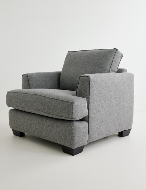 LUCA Furniture Max Fabric Chair, Slate product photo View 03 L