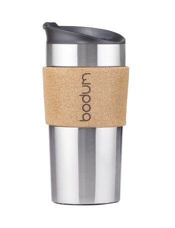 Bodum Stainless Steel Cork Travel Mug, 350ml product photo