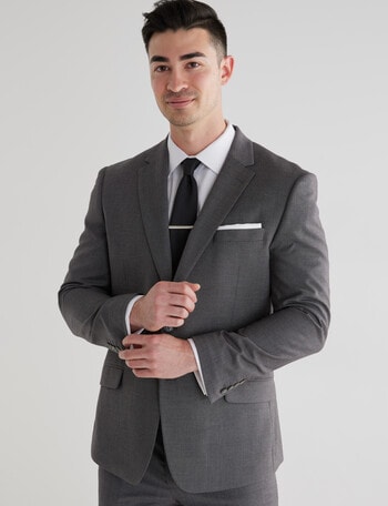 Laidlaw + Leeds Tailored Textured Jacket, Grey product photo