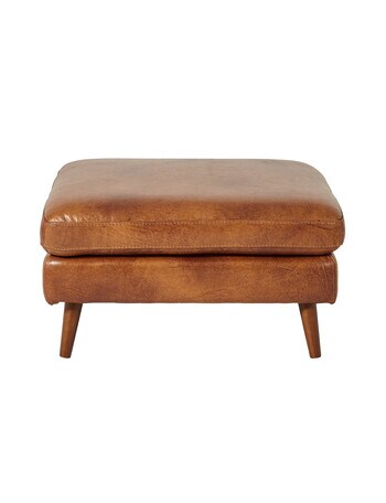 LUCA Furniture Hendrix Leather Ottoman product photo
