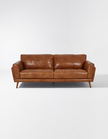 LUCA Furniture Hendrix Leather 3 Seater Sofa product photo