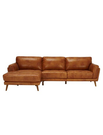 LUCA Furniture Hendrix Leather 2.5 Seater with Left Hand Chaise product photo