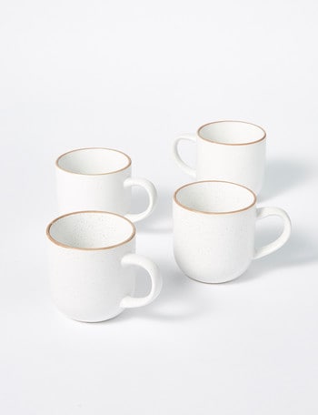 Salt&Pepper Hana Mug, Set-of-4, 380ml, White product photo