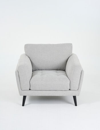 LUCA Furniture Hendrix Fabric Chair, Silver product photo