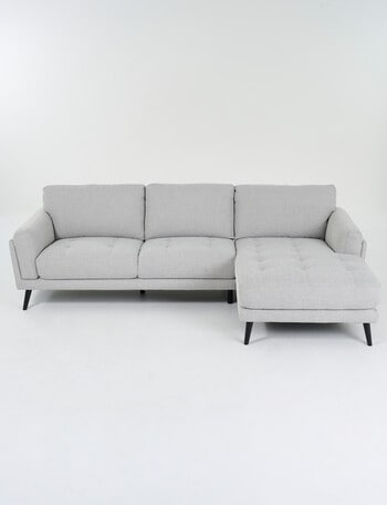 LUCA Furniture Hendrix Fabric 2.5 Seater Sofa with Right Hand Chaise, Silver product photo