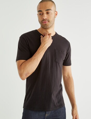 Gasoline Slub Tee, Black product photo