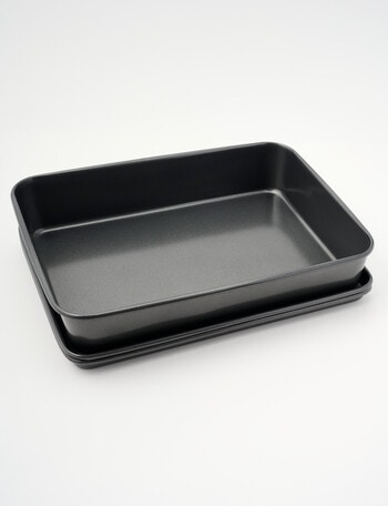 MasterPro Roast & Crisp Bakeware Set, 3-Piece product photo