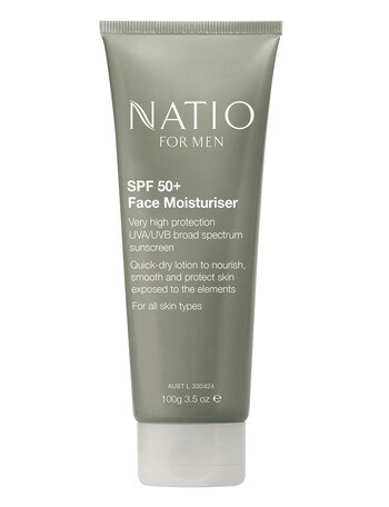 Natio Men SPF 50+ Face Moisturiser, 100g product photo