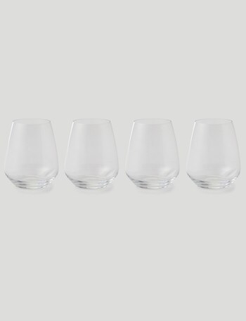 Luigi Bormioli Crescendo Stemless Wine Glass, 670ml, Set-of-4 product photo
