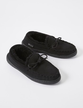 Mi Woollies Moccasin Slipper 208, Black product photo