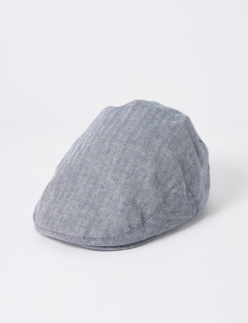 Laidlaw + Leeds Herringbone Driver's Cap, Navy product photo