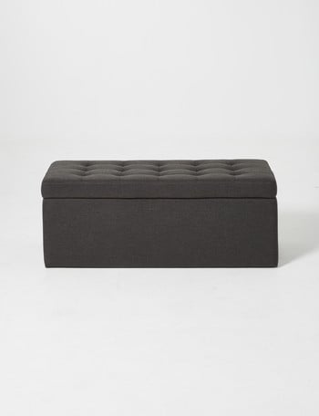 LUCA Furniture Sofia Storage Box, Charcoal product photo