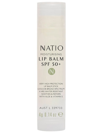Natio Moisturising Lip Balm, SPF 50+, 4g product photo
