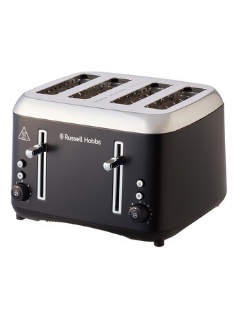 Russell Hobbs Addison 4 Slice Toaster, Black, RHT514BLK product photo