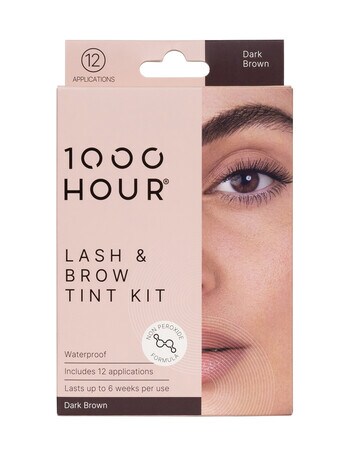 1000HR Eyelash & Brow Plant Based Kit, Dark Brown product photo